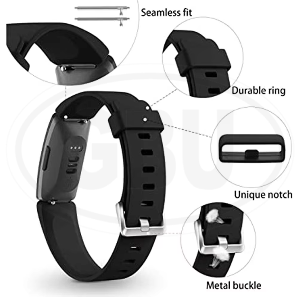 Fitbit Inspire Smart Watch Soft Silicone Replacement Band Strap - Small size