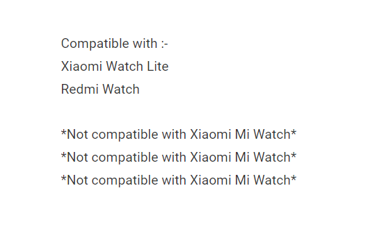 Xiaomi Watch Lite / Redmi Watch USB Charging Cable Charger Dock Cradle