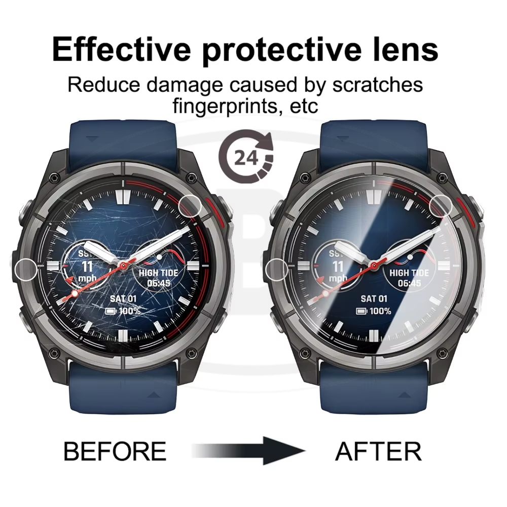 [2pcs] Garmin Quatix 8 47mm / Quatix 8 51mm Screen Protector HD Tempered Glass