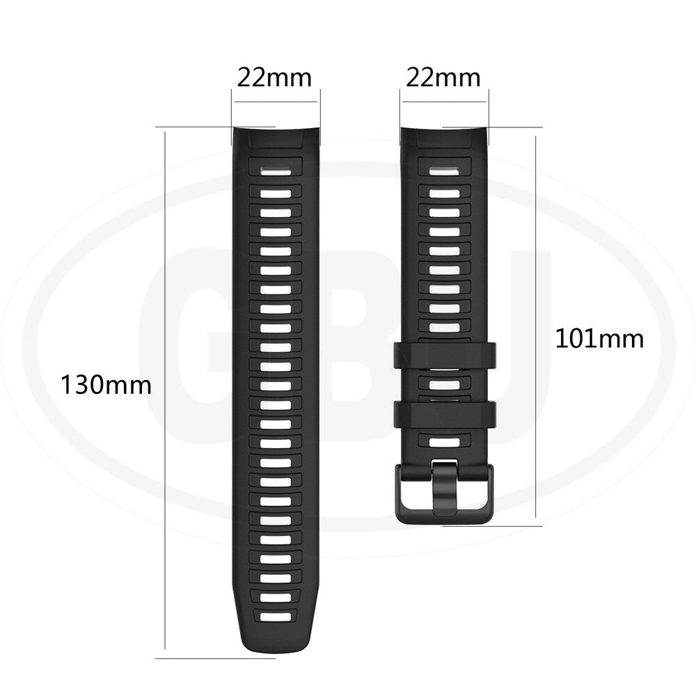 Garmin Instinct / Instinct Tactical / Instinct Solar / Instinct Esports Soft Silicone Strap Band - 22mm