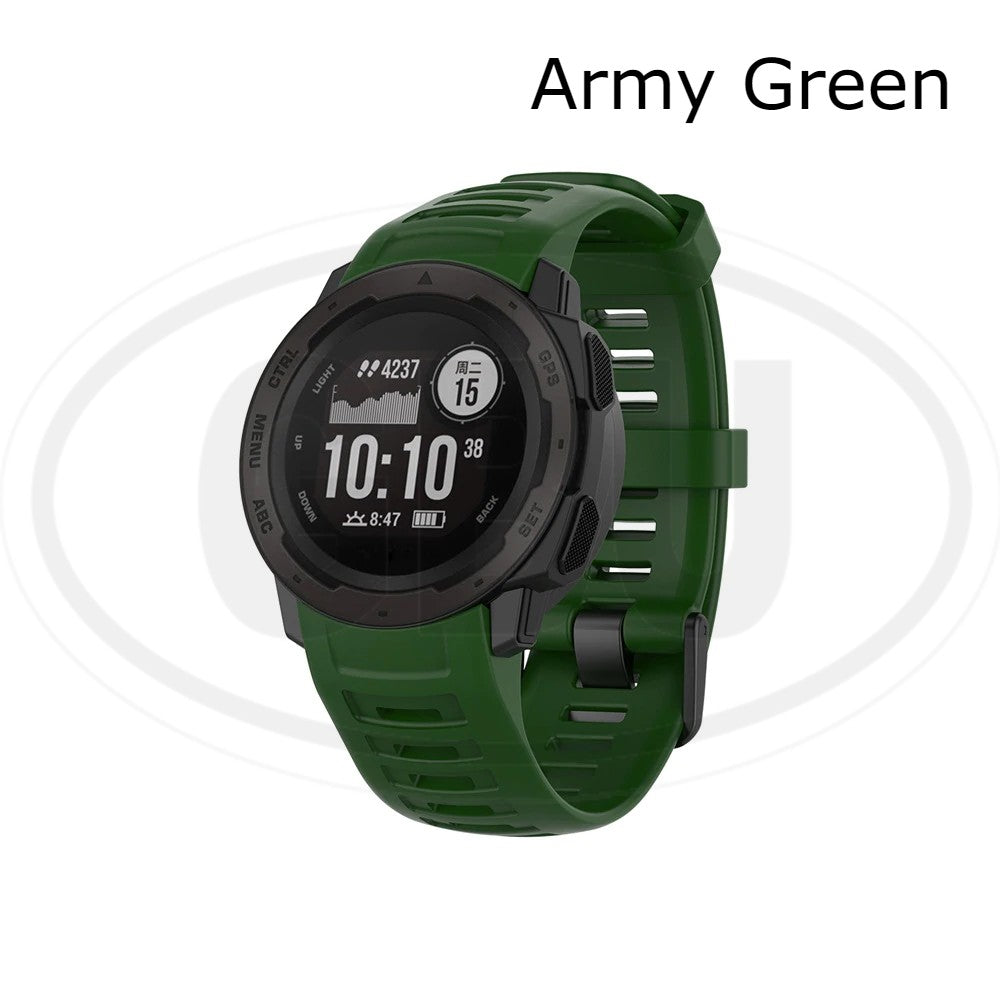 Garmin Instinct / Instinct Tactical / Instinct Solar / Instinct Esports Soft Silicone Strap Band - 22mm