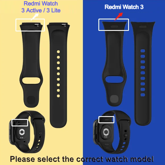 Xiaomi Redmi Watch 3 Active /  Redmi Watch 3 Smart Watch Soft Silicone Replacement Strap Band