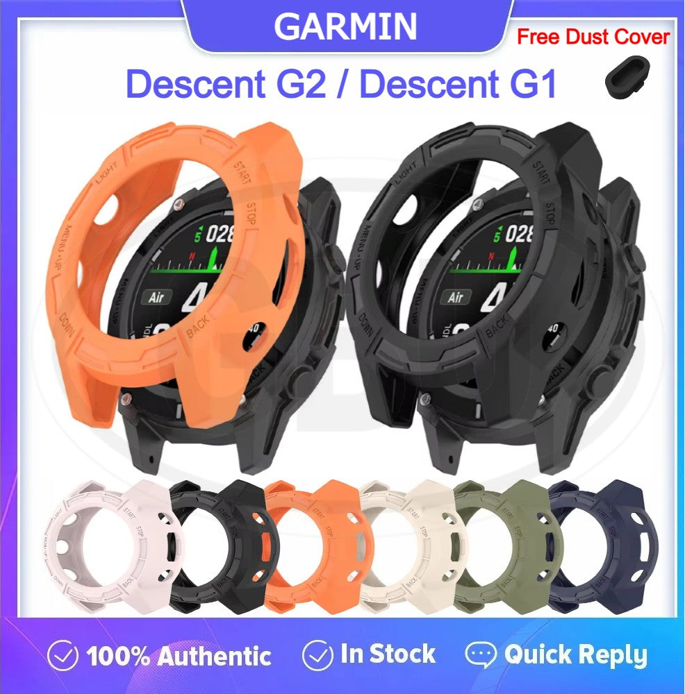 Garmin Descent G2 / Descent G1 Sarung Half Silikon - No Screen  PERCUMA Anti-Dust Cover