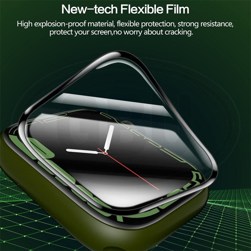 Aple Watch Series 7/SE/6/5/4/3/2/1 3D Full Cover Screen Protector - Full Screen