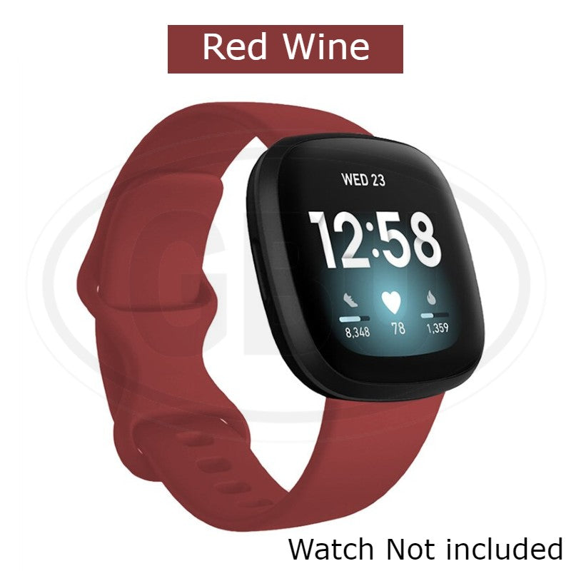 Fitbit Versa 4 / Sense 2 / Versa 3 / Sense Smart Watch Soft Silicone Replacement Band Strap - Small size