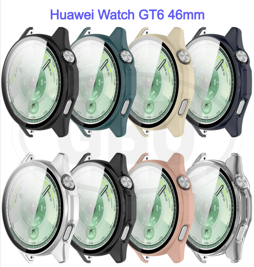 Huawei GT6 46mm / GT6 41mm Sarung Full TPU Built-in Screen Protector Cover / Sarung Half Silikon - No Screen