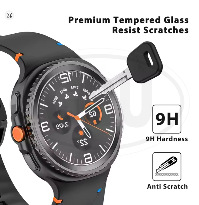 < 2pcs > Samsung Galaxy Watch 8 40mm / Galaxy Watch 8 44mm / Galaxy Watch 8 Classic Screen Protector HD Tempered Glass
