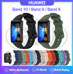 Huawei Band 10 / Huawei Band 9 / Huawei Band 8 Smartwatch Tali Silikon Lembut / Watch Strap - Full Color Buckle (High Quality)