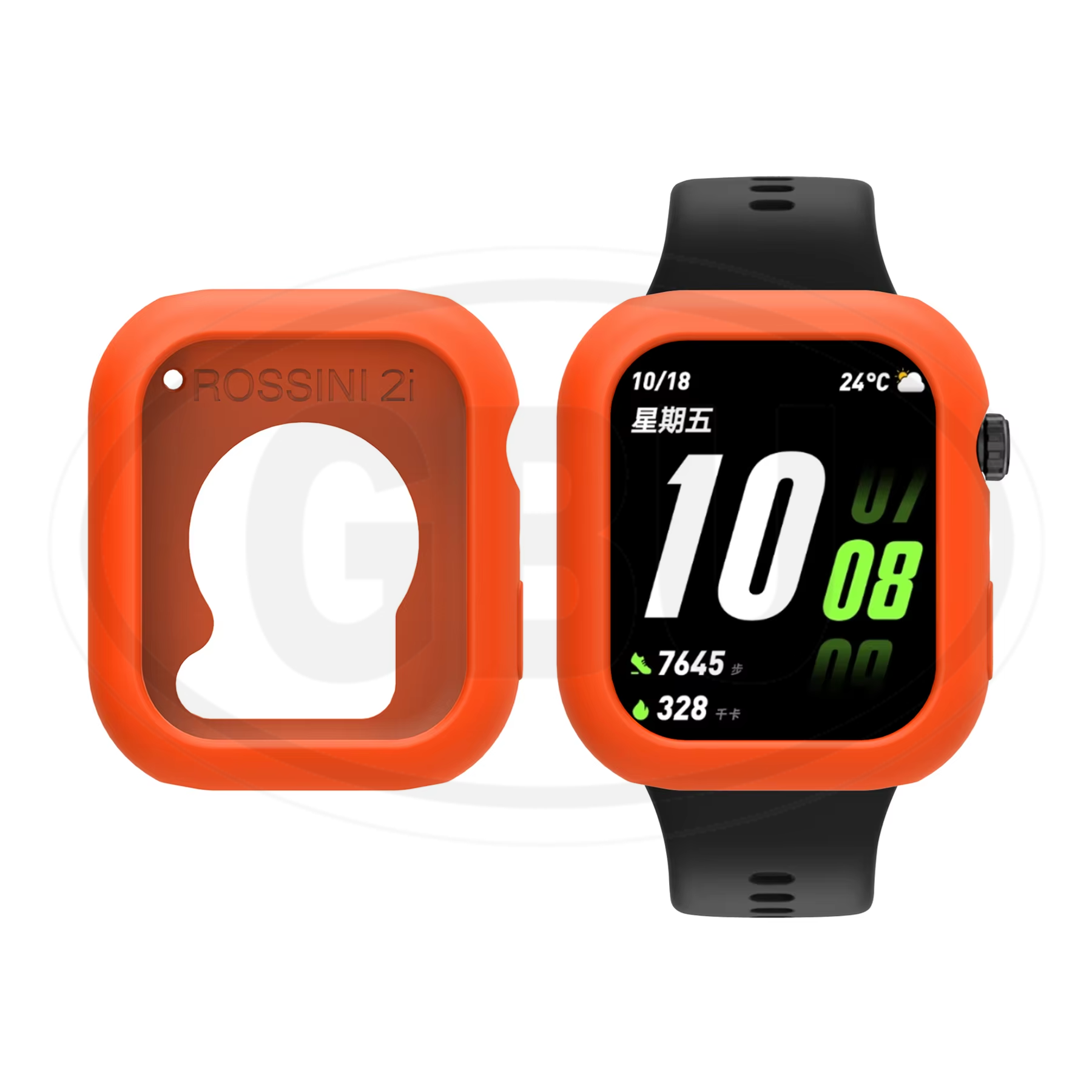 Honor Choice Watch 2i Sarung Full Built-in Tempered Glass / Sarung Half Silikon - No Screen