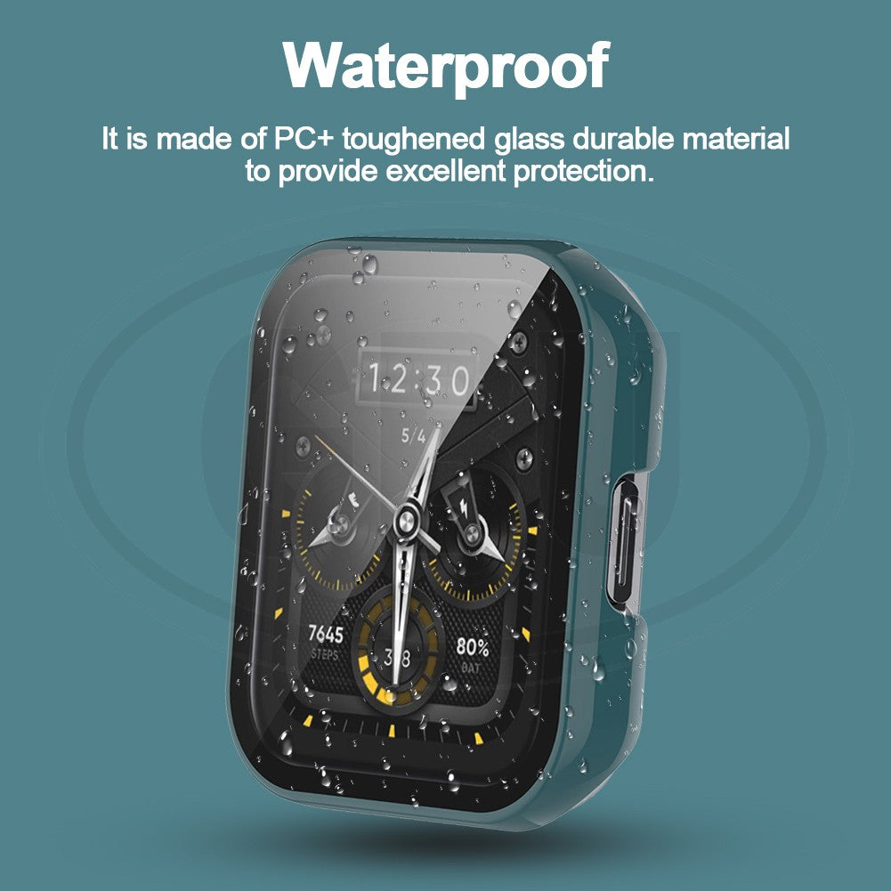 Realme Watch 2 / Realme Watch 2 Pro 2-in-1 Full Cover Case with Tempered Glass Protector Screen