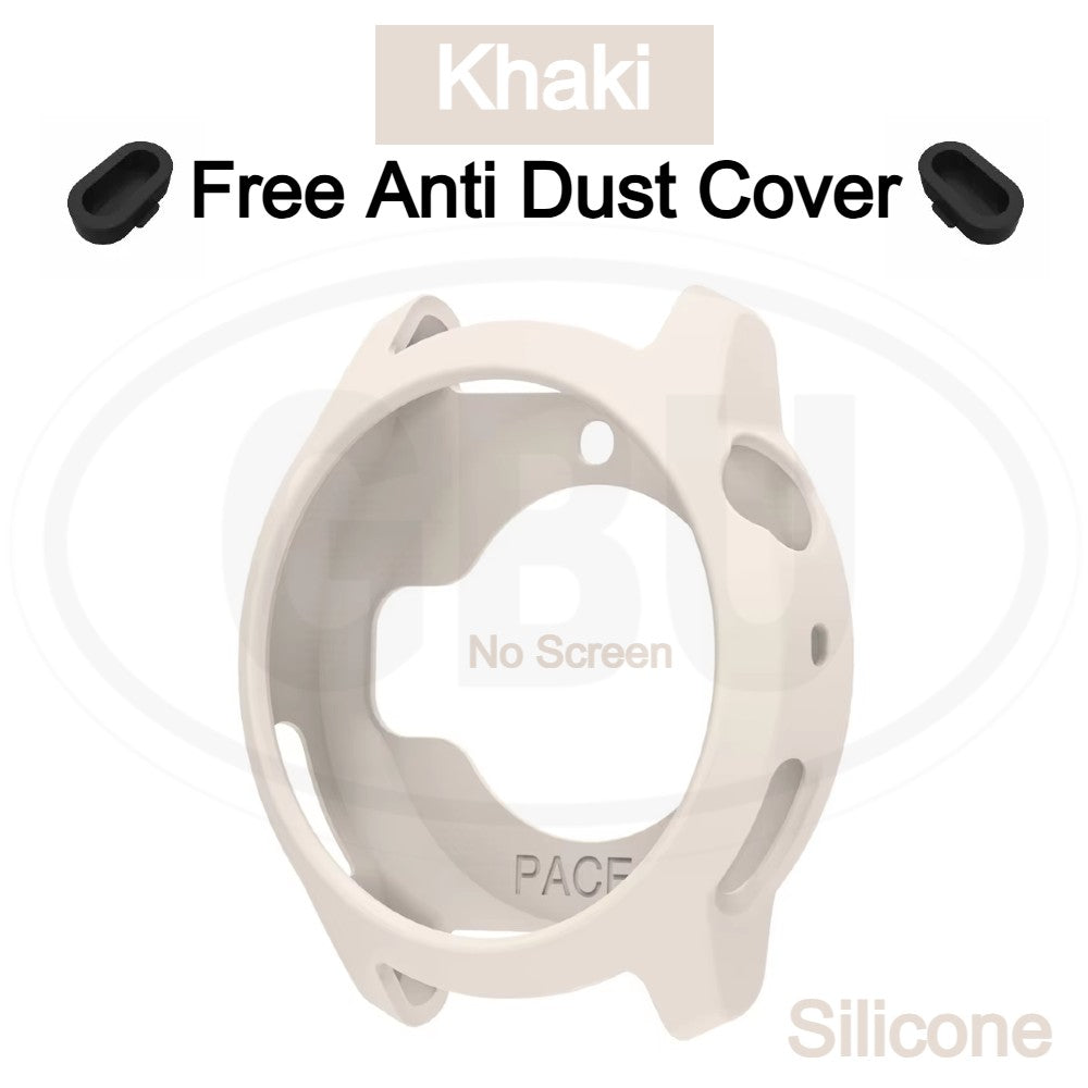 Coros Pace 4 Sarung Full Built-in Tempered Glass Cover / Sarung Half Silikon - No Screen  PERCUMA Anti-Dust Cover