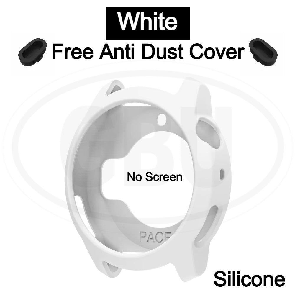 Coros Pace 4 Sarung Full Built-in Tempered Glass Cover / Sarung Half Silikon - No Screen  PERCUMA Anti-Dust Cover
