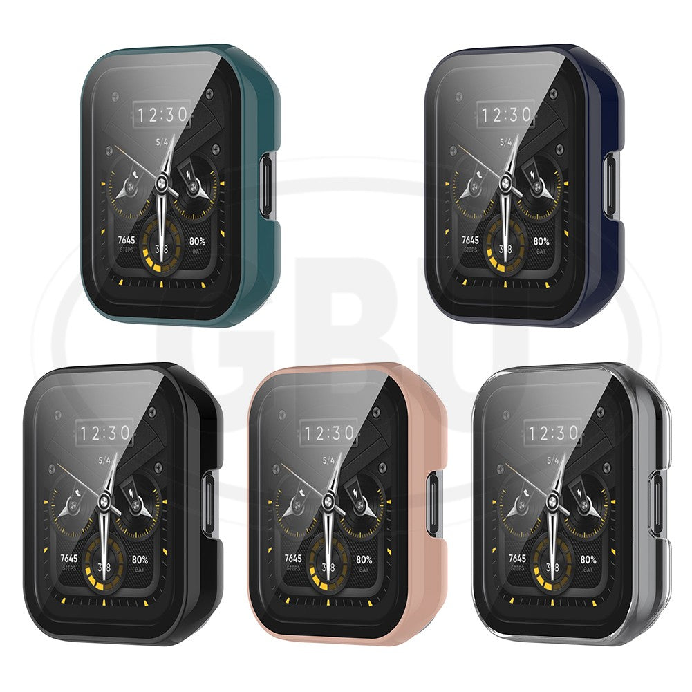 Realme Watch 2 / Realme Watch 2 Pro 2-in-1 Full Cover Case with Tempered Glass Protector Screen