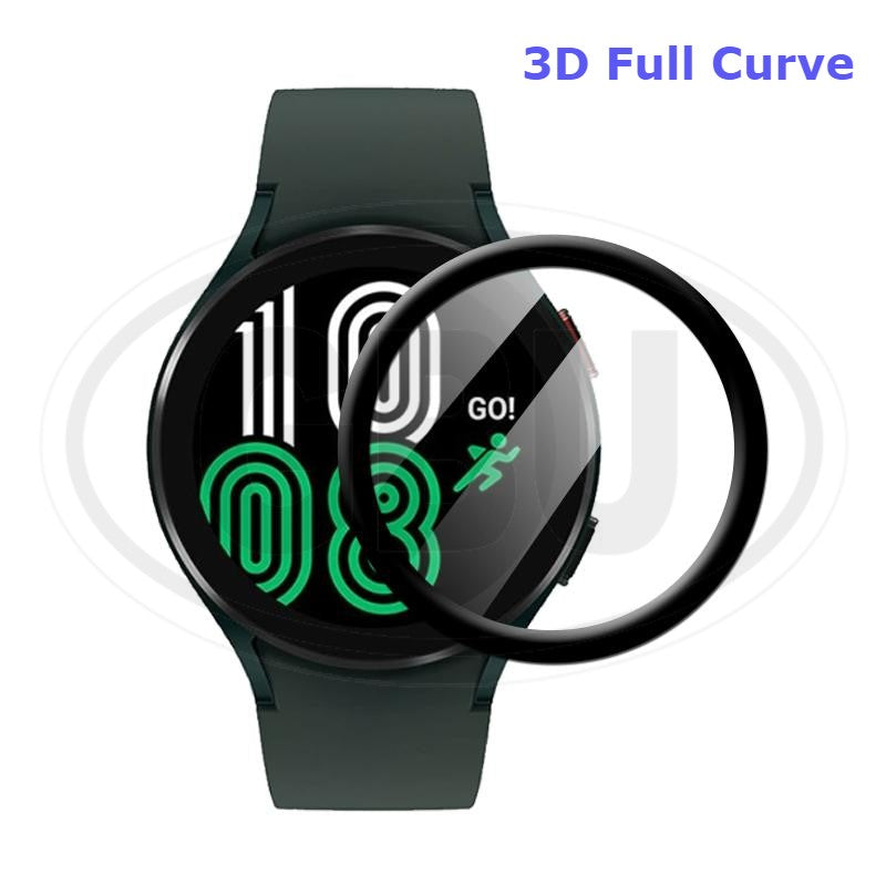 [2pcs] Samsung Galaxy Watch 4 / Watch 4 Classic 3D Full Cover Screen Protector Tempered Glass - Full Screen