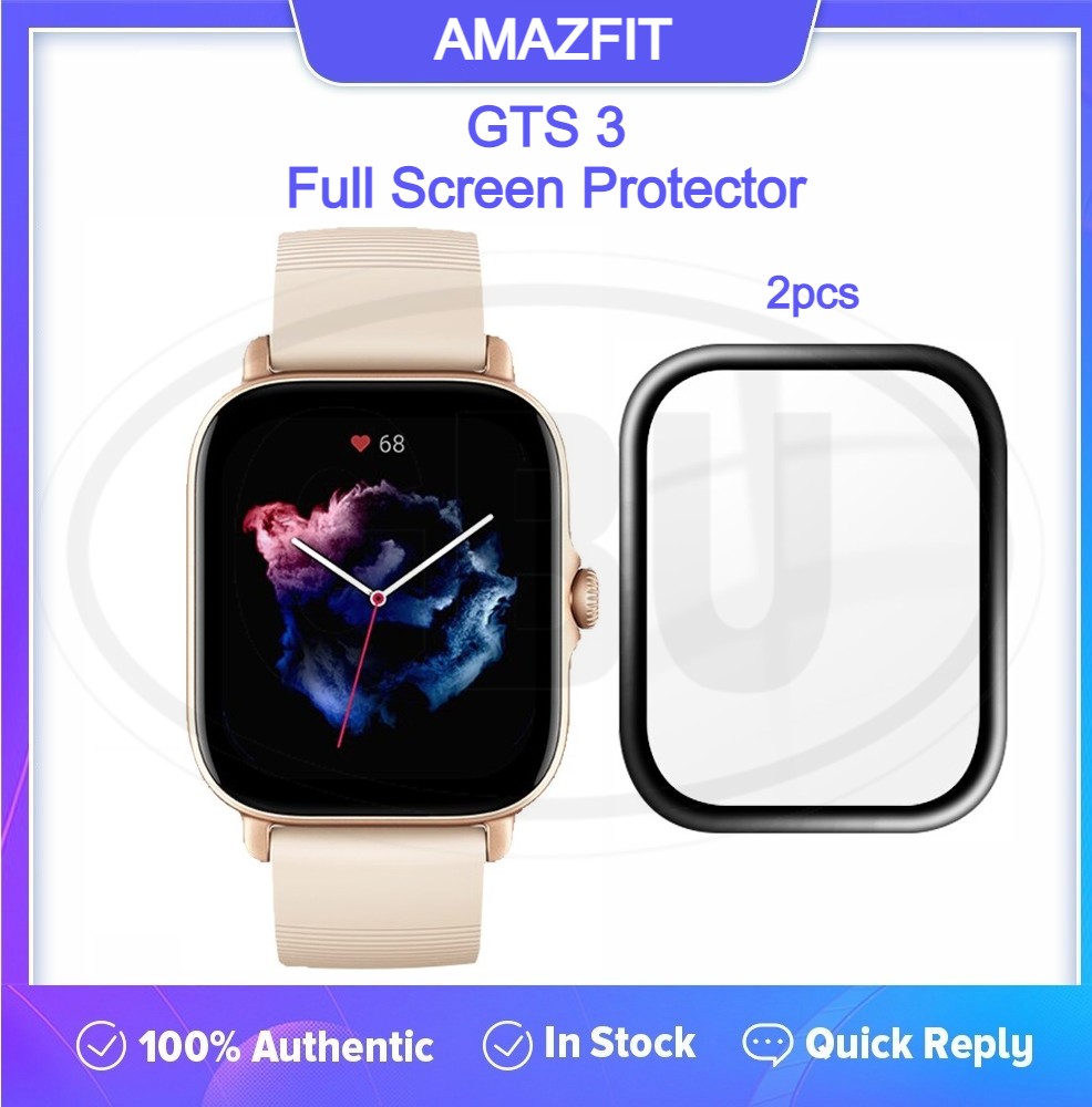 [2pcs] Amazfit GTS 3 / GTS3 3D Full Cover Screen Protector - Full Screen