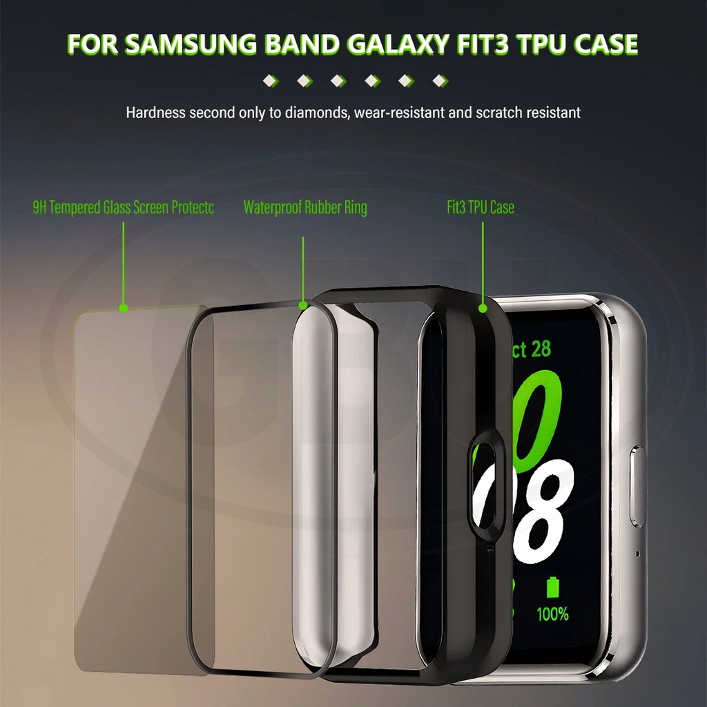 Samsung Galaxy Fit 3 / Fit3 / SM-R390 / R390 TPU Full Protector Cover Case
