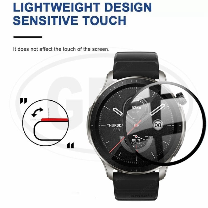 [2pcs] Amazfit GTR 4 / GTR4 3D Full Cover Screen Protector - Full Screen