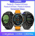 [2pcs] Garmin Fenix E / Fenix 8 Solar 51 47mm / Fenix 8 47 51 43mm Screen Protector HD Tempered Glass