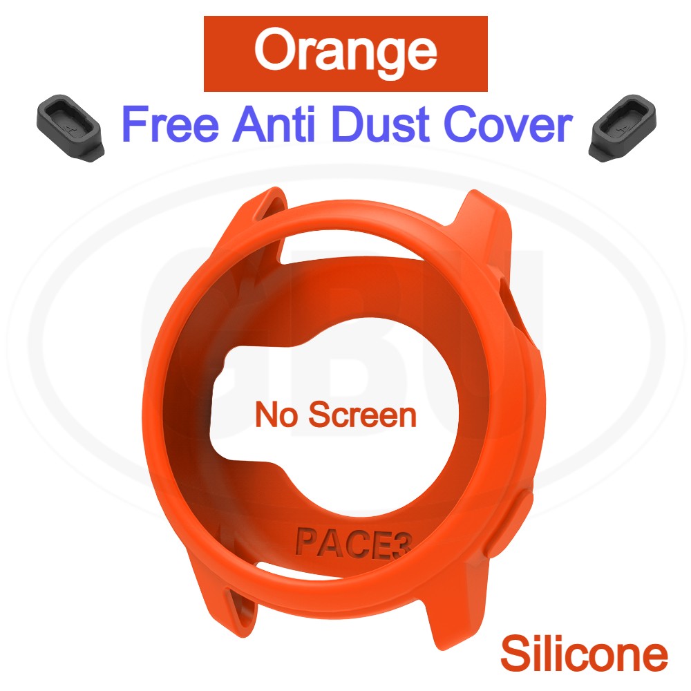 Coros Pace 3 Silicone and Full Cover Case with Tempered Glass Protector Screen - 2-in-1 TPU Cover