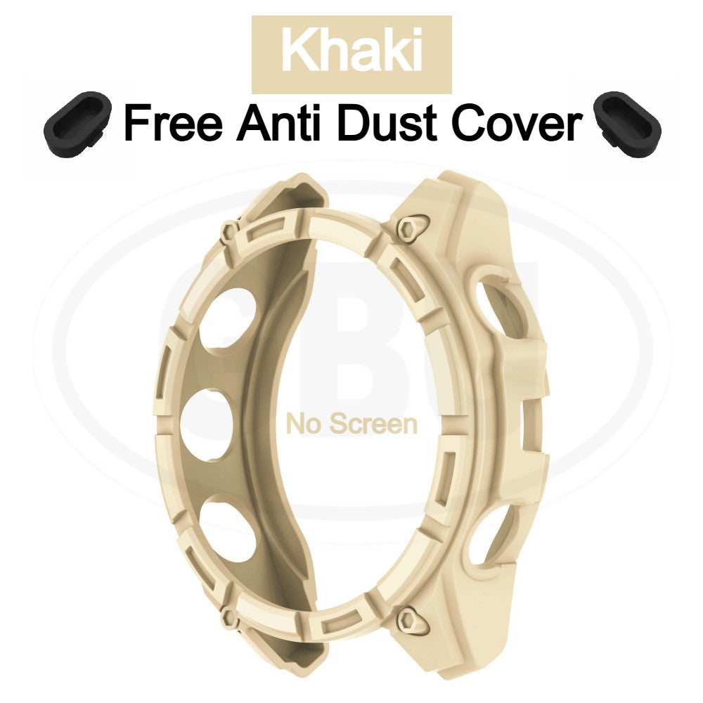 Garmin Fenix E / Fenix 8 Amoled / Fenix 8 Solar / Fenix 8 PU Half Cover Protector Case - No Screen  Anti Dust Cover