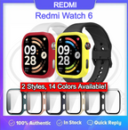 Redmi Watch 6 Sarung Full Built-in Tempered Glass Cover / Sarung Half Silikon - No Screen