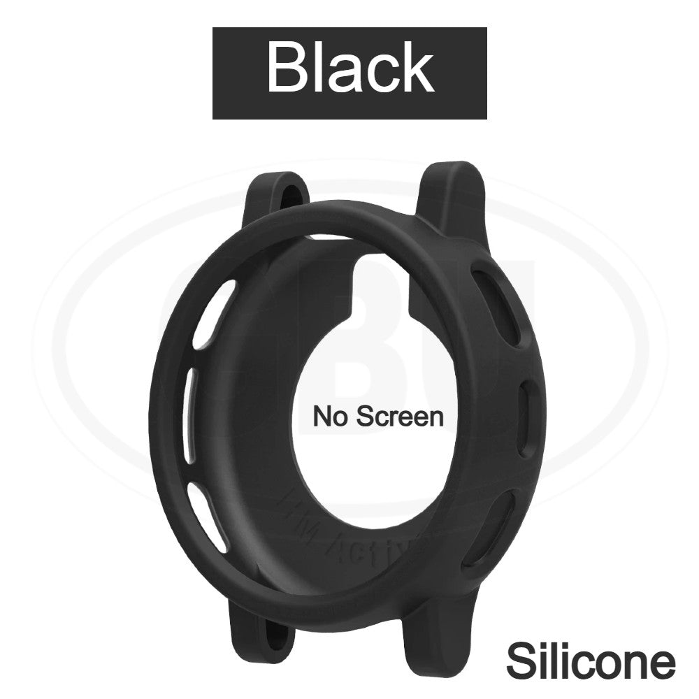 Amazfit Active 3 Premium Sarung Full Built-in Tempered Glass Cover / Sarung Half Silikon - No Screen