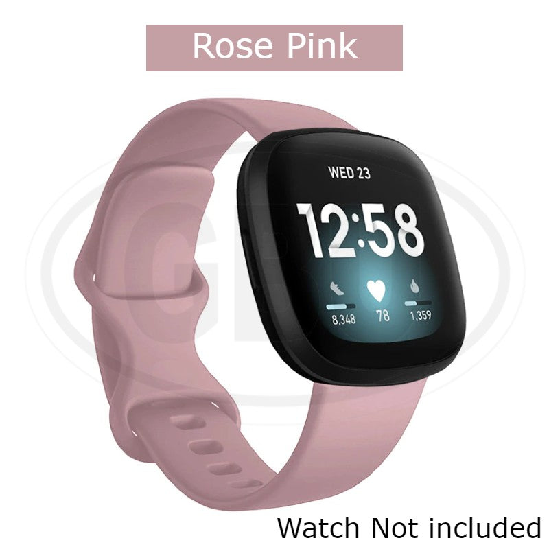 Fitbit Versa 4 / Sense 2 / Versa 3 / Sense Smart Watch Soft Silicone Replacement Band Strap - Small size