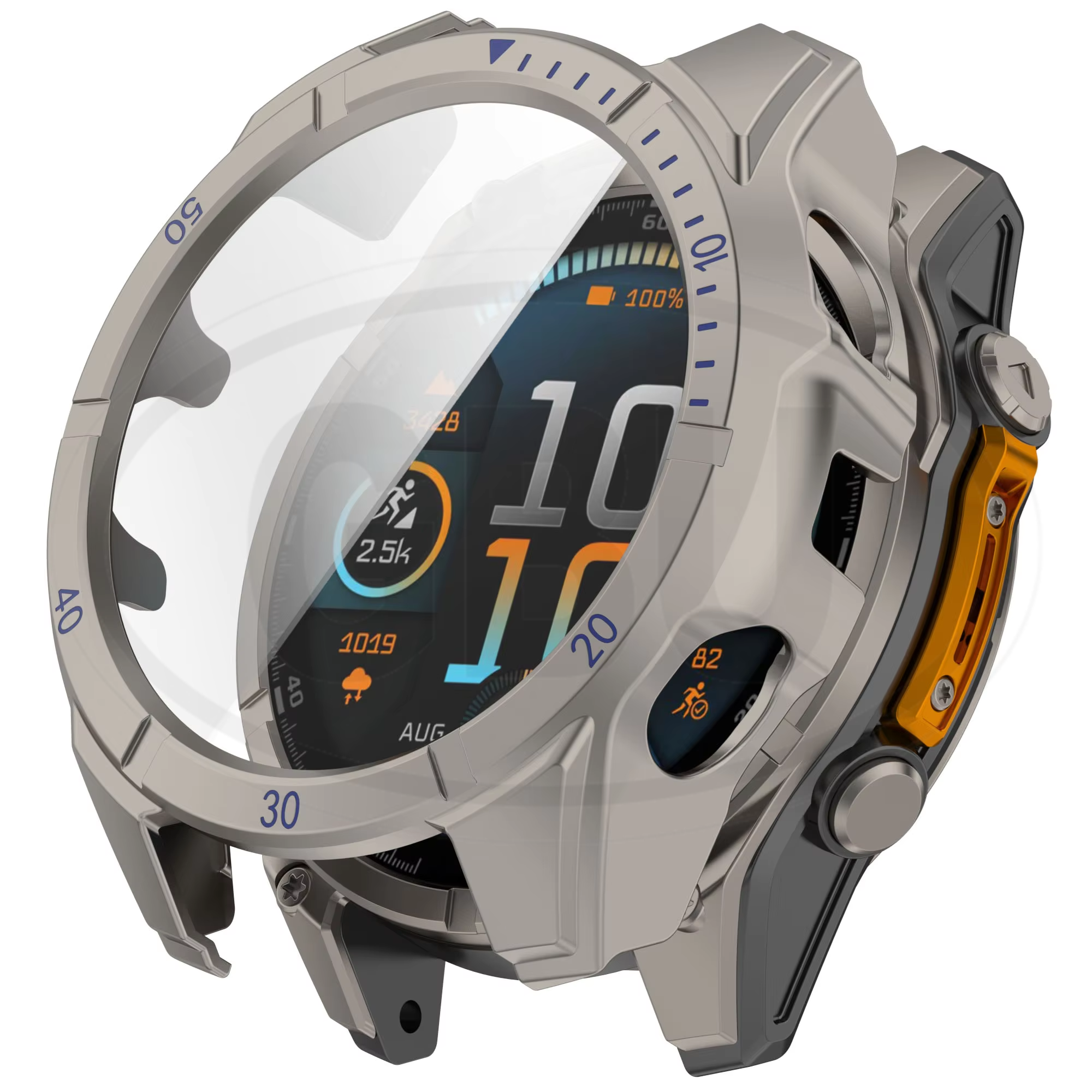 Garmin Tactix 8 47mm / Tactix 8 51mm / Tactix 8 51mm Solar Sarung Full TPU Built-in Screen Protector Cover