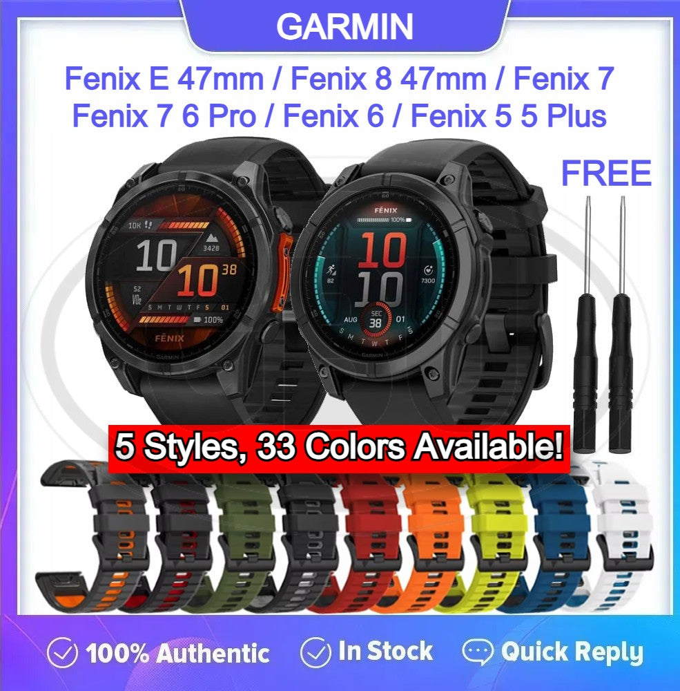 Garmin Fenix E 47mm / Fenix 8 47mm / Fenix 7 6 Pro / Fenix 7 / Fenix 6 / Fenix 5 5 Plus QuickFit Tali Watch - 22mm