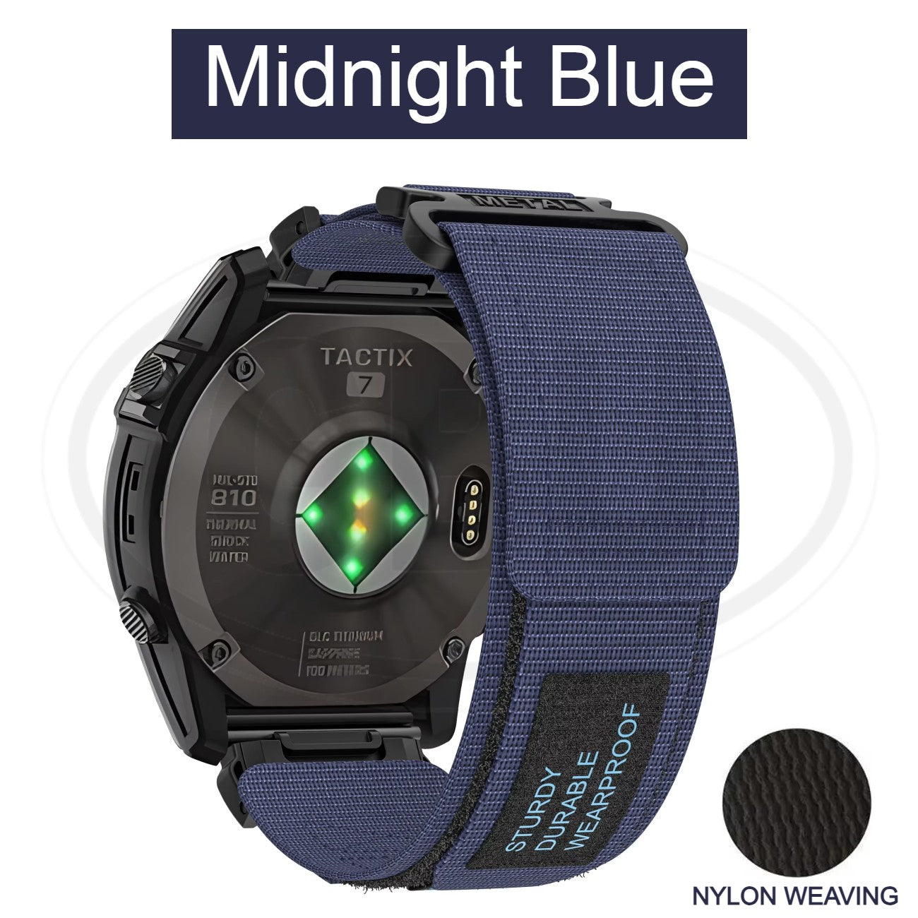 Garmin Quatix 8 - 51mm / Quatix 7X Solor / Quatix 6X Solor / Quatix 3 QuickFit Tali Watch Strap - 26mm