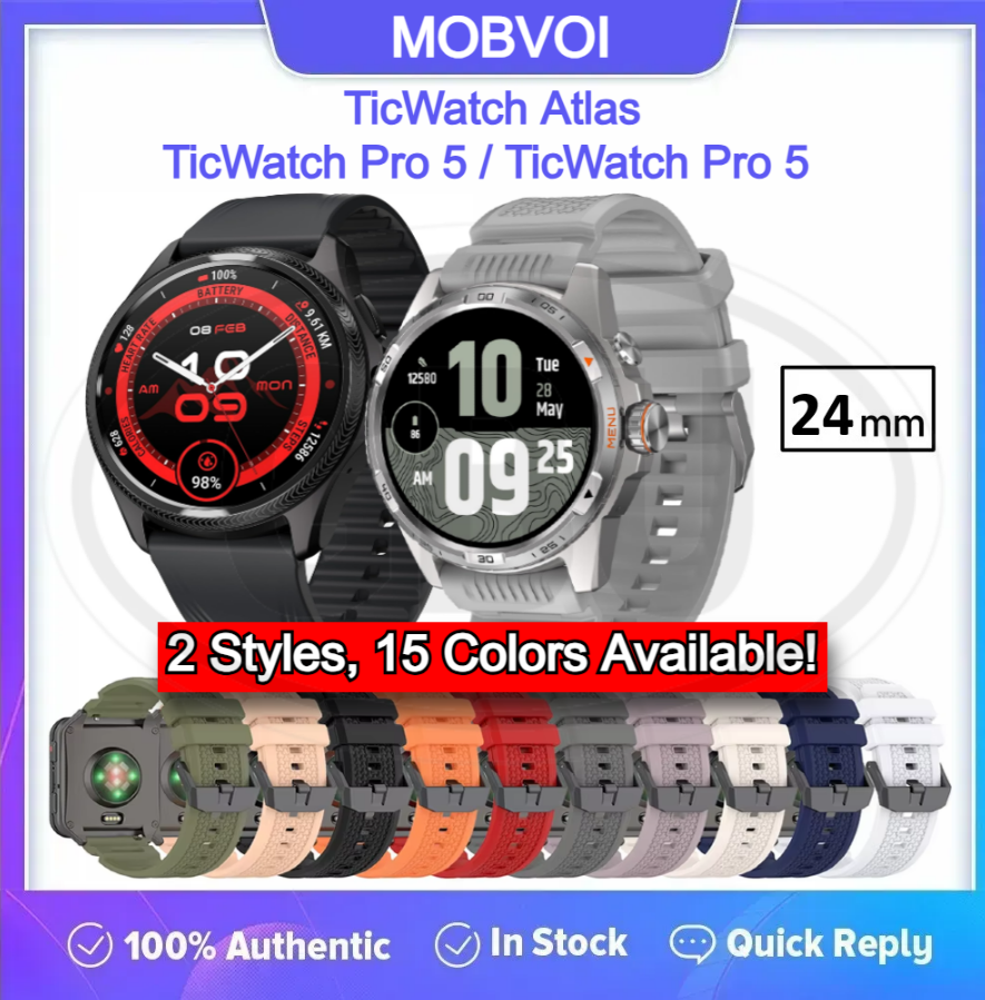 Mobvoi TicWatch Atlas / TicWatch Pro 5 / TicWatch Pro 5 Tali Strap - 24mm (High Quality)