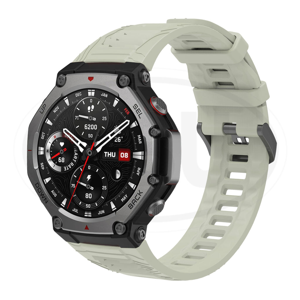 Compatible with Amazfit T Rex 3 / T-Rex 3 Strap Soft Silicone Strap Band (NOT ORIGINAL)