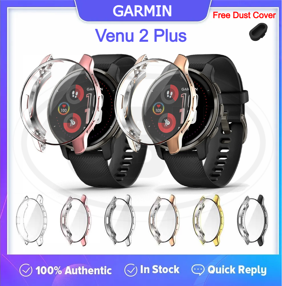 Garmin Venu 2 Plus Sarung Full TPU Built-in Screen Protector Cover  PERCUMA Anti-Dust Cover