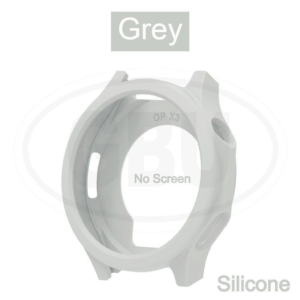 OPPO Watch X3 Sarung Full Built-in Tempered Glass Cover / Sarung Half Silikon - No Screen