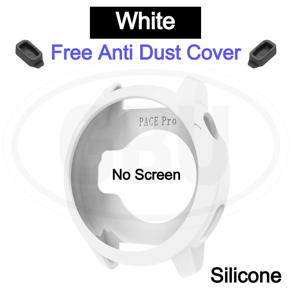 Coros Pace Pro Silicone and Full Cover Case with Tempered Glass Protector Screen - 2-in-1 TPU Cover