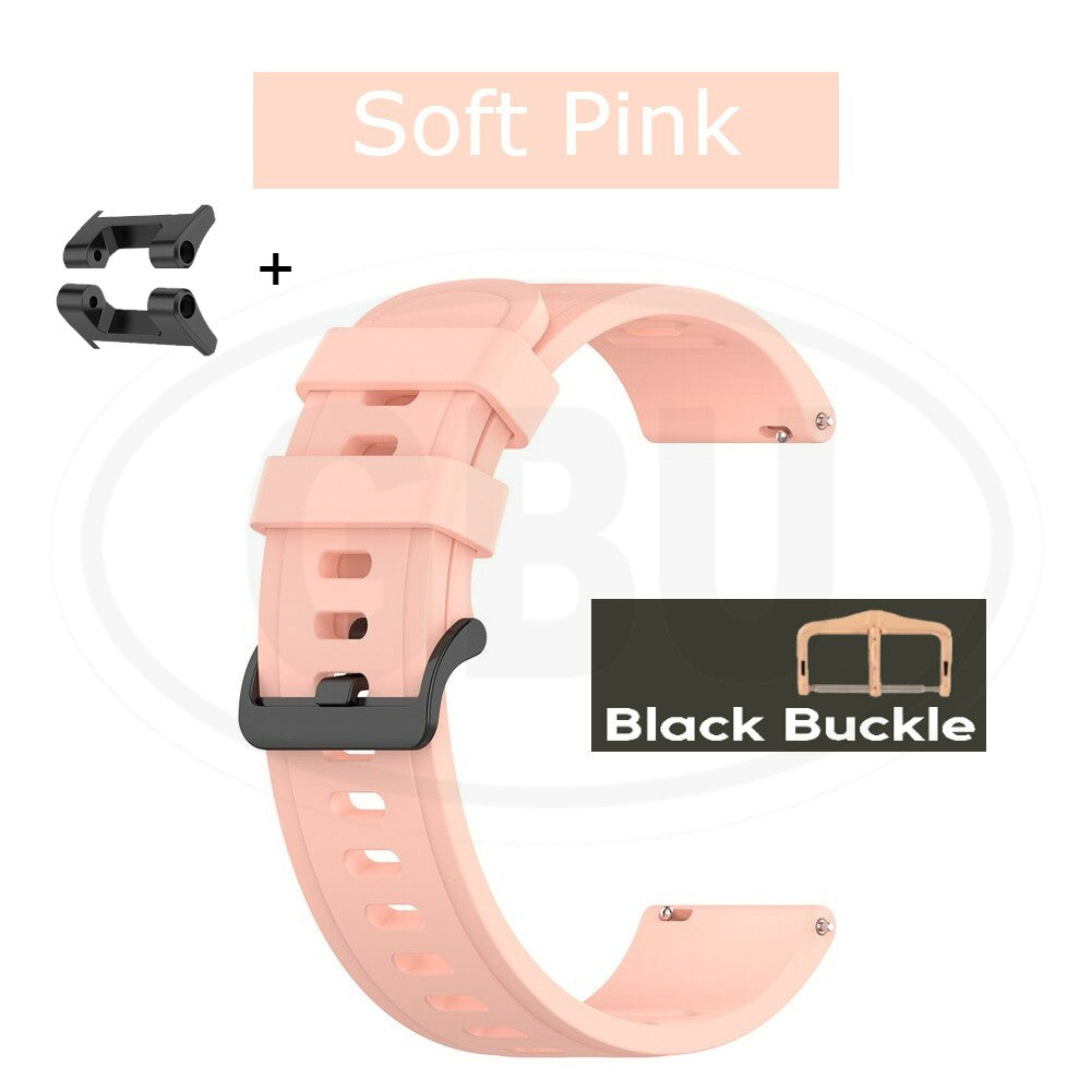 Compatible with Amazfit TRex / T-Rex Pro / T-Rex / TRex Pro Soft Silicone Strap Band  - A1919 / A1918-22mm (NOT ORIGINAL)