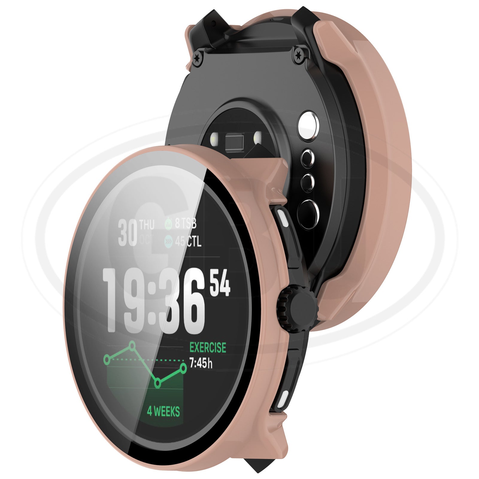 Suunto Race 2 Sarung Full Built-in Tempered Glass Cover