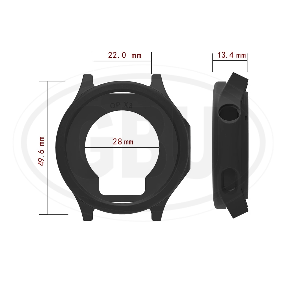 OPPO Watch X3 Sarung Full Built-in Tempered Glass Cover / Sarung Half Silikon - No Screen