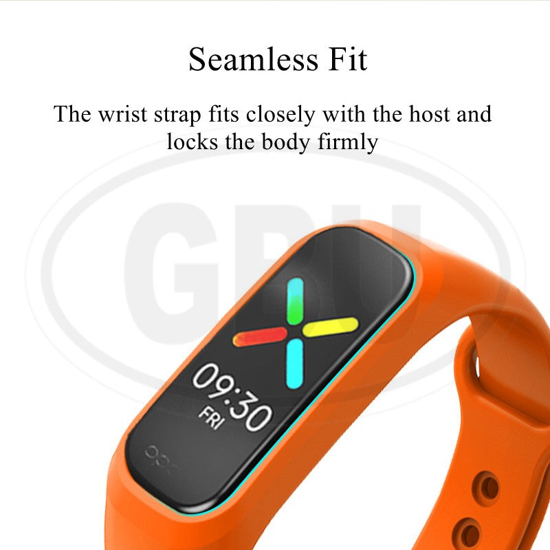 OPPO Band Silicone Wristband Replacement Strap Band - Black Color Buckle