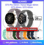 Huawei GT3 Pro 43mm / GT3 42mm / GT2 42mm / Honor Magic 42mm Soft Silicone Watch Strap Band - 20mm ( High Quality )
