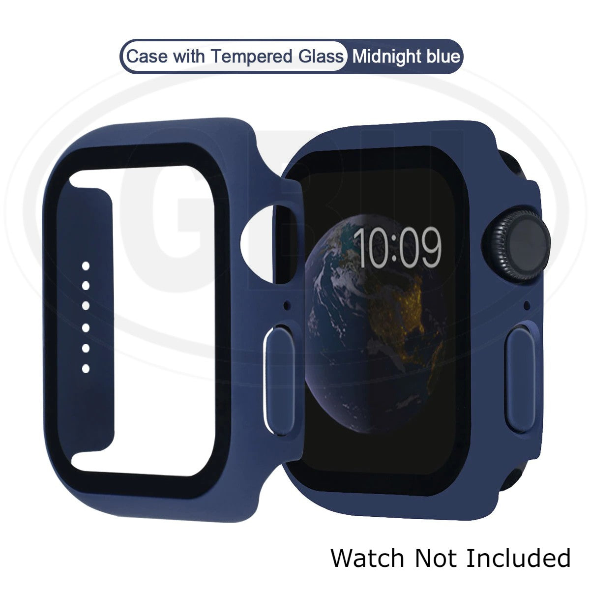 Apple Watch Series 9/8/7/SE/6/5/4/3/2/1 For 38mm/40mm/41mm/42mm/44mm/45mm/49mm Cover Case with Tempered Glass Screen
