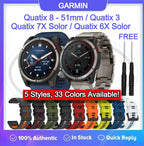 Garmin Quatix 8 - 51mm / Quatix 7X Solor / Quatix 6X Solor / Quatix 3 QuickFit Tali Watch Strap - 26mm