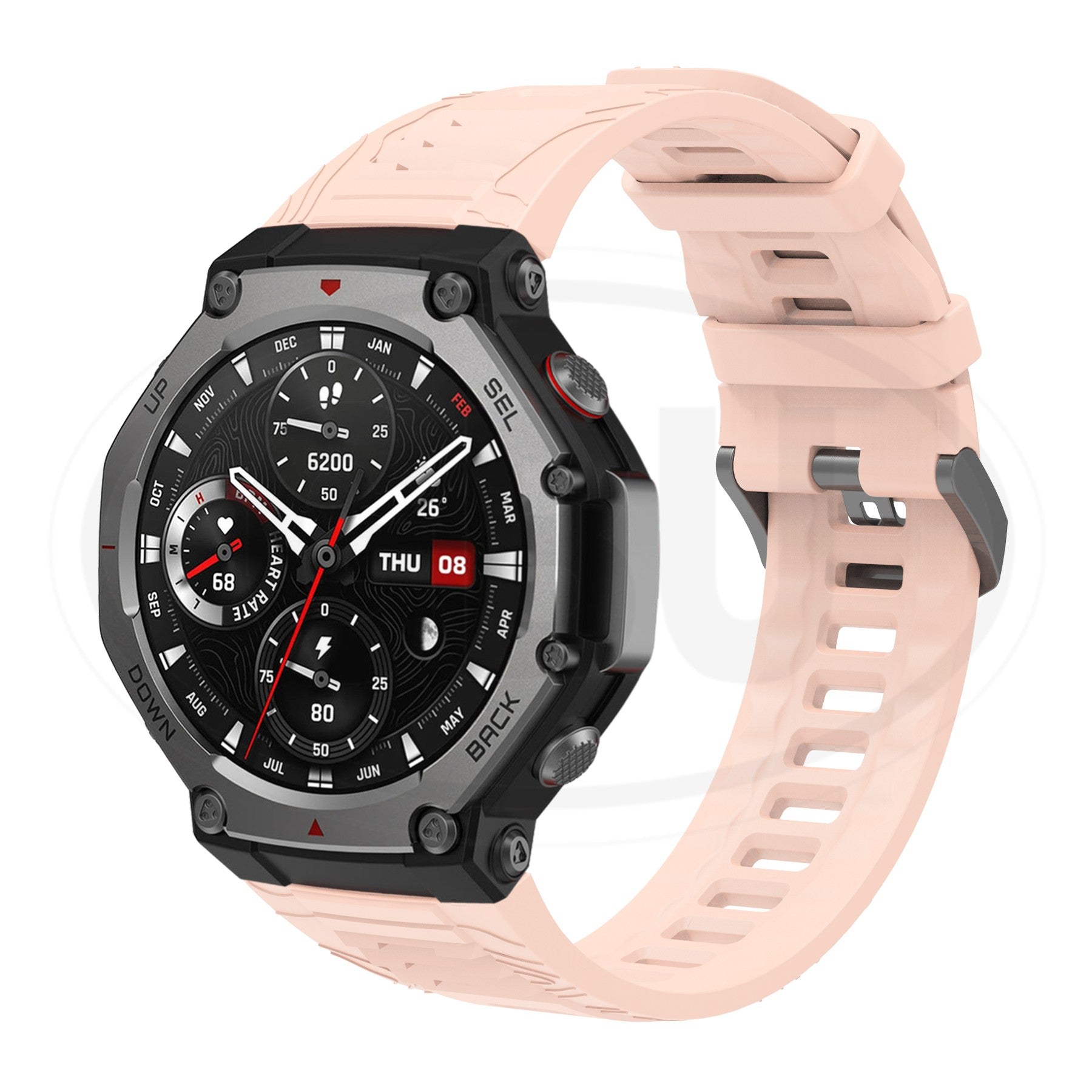 Compatible with Amazfit T Rex 3 / T-Rex 3 Strap Soft Silicone Strap Band (NOT ORIGINAL)