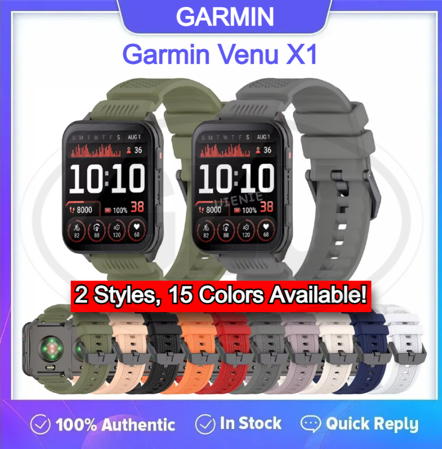 Garmin Venu X1 / Venu X1 Smartwatch Tali Silikon Lembut / Watch Strap - 24mm (High Quality)