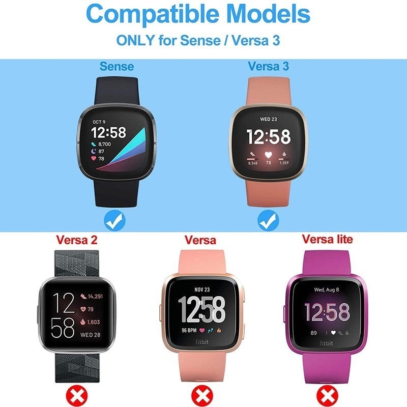 Fitbit Versa 4 / Versa 3 / Sense / Sense 2 Charger USB Charging Cable Dock Cradle Station [High Quality]