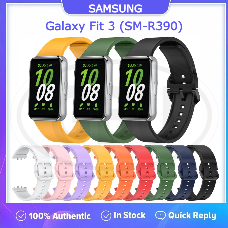 Samsung Galaxy Fit 3 / SM-R390 / Galaxy Fit3 / R390 / Smart Watch Silicone Sport Replacement Strap Band