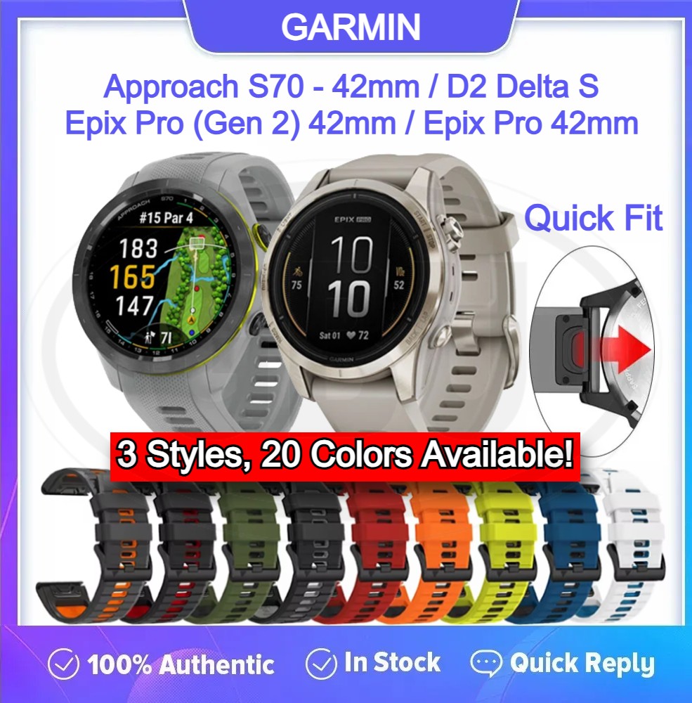 Garmin Approach S70 - 42mm / Epix Pro (Gen 2) 42mm / Epix Pro 42mm / D2 Delta S QuickFit Tali Watch Strap - 20mm