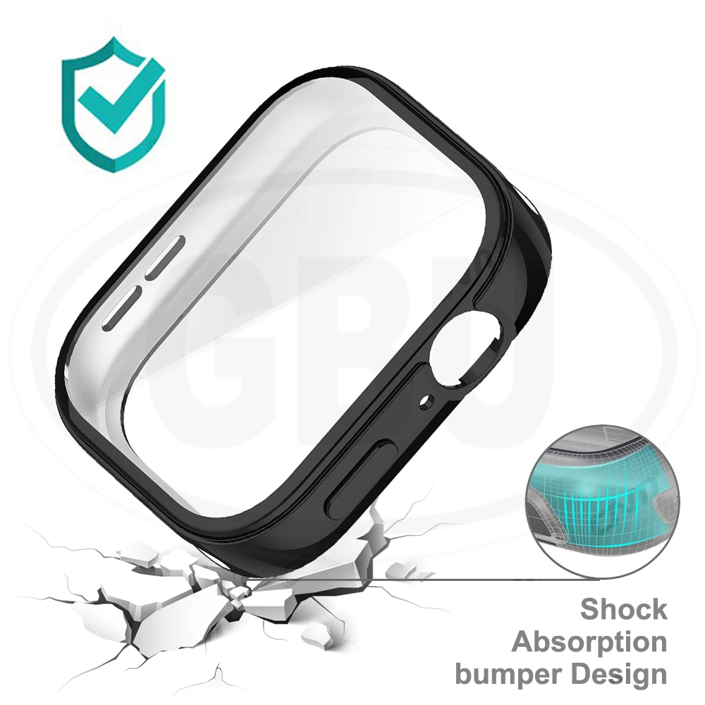 Compatible with Huawei Watch Fit 3 / Huawei Fit 3 Sarung Full Built-in Tempered Glass Cover (NOT ORIGINAL)