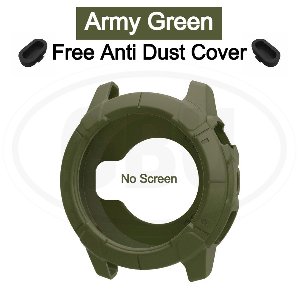 Coros Nomad Sarung Full Built-in Tempered Glass / Sarung Half Silikon - No Screen  PERCUMA Anti-Dust Cover