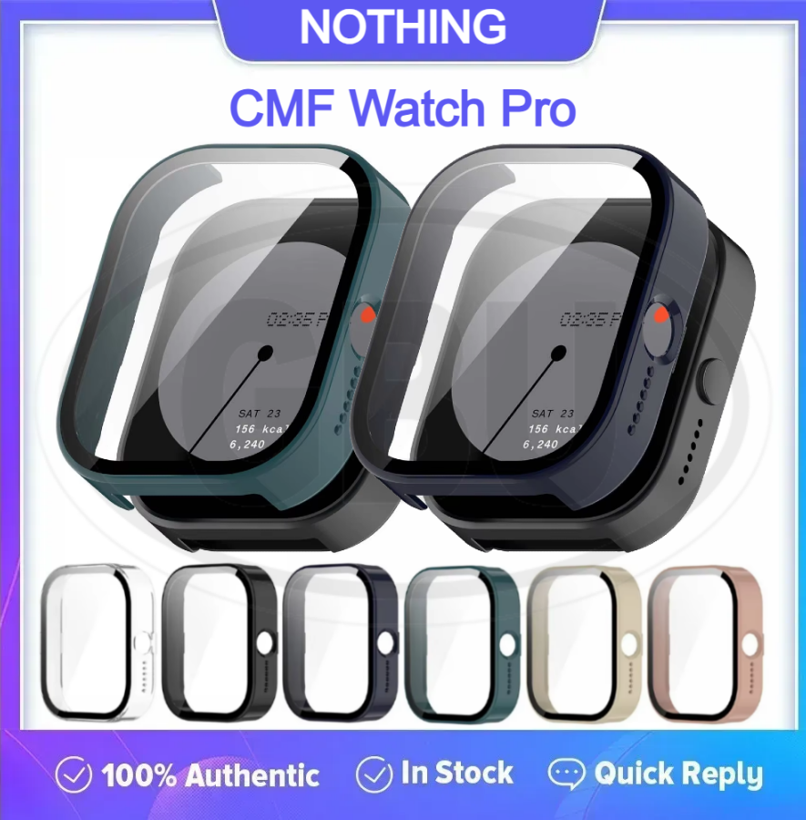 Nothing CMF Watch Pro / CMF Watch Pro Sarung Full Built-in Tempered Glass Cover